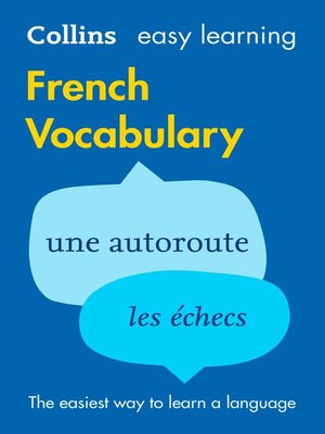 Easy Learning French Vocabulary - ebook